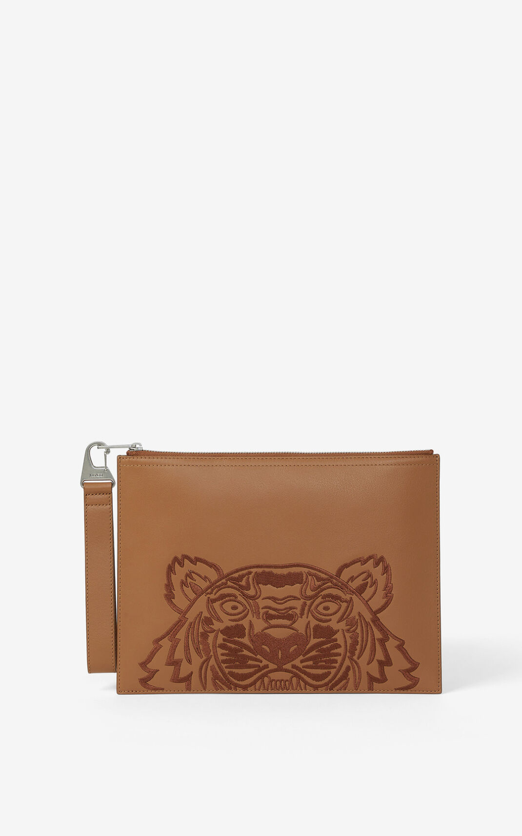 Kenzo Kampus Tiger large grained Kožne Clutch Torbe Ženske - Smeđe - Hrvatska NHUSVM215